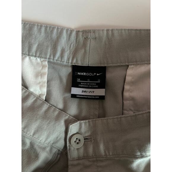 Nike Men Golf 9.5" Inseam Cargo 392534 061 Dri Fit Gray Shorts Size 34 - Picture 3 of 9